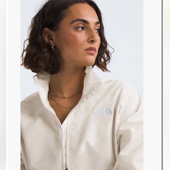 NEW The North Face Easy Wind Half Zip Pullover Jacket White Dune Size Large - Picture 3 of 12
